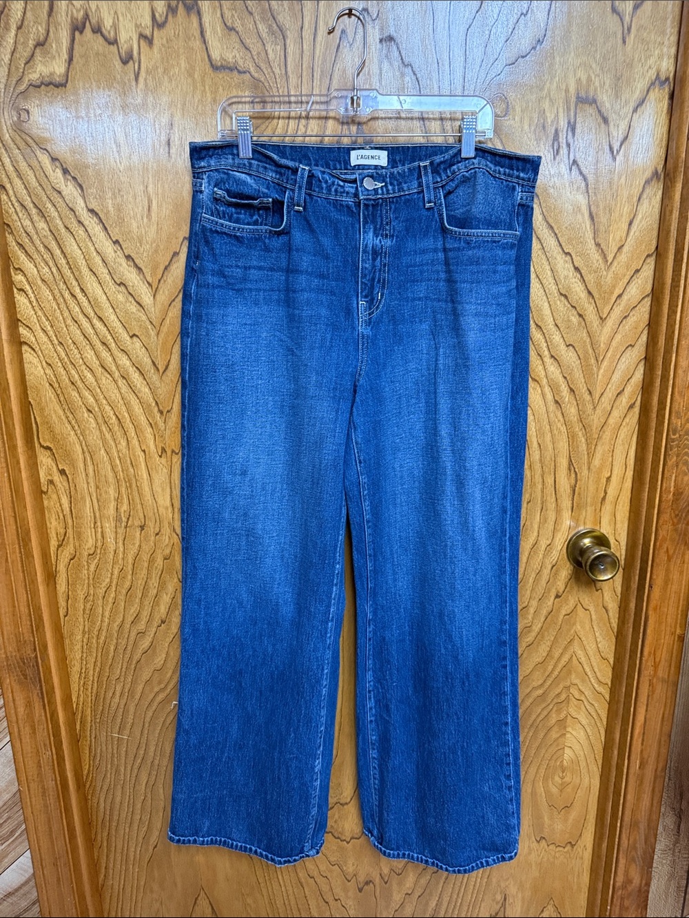 L’AGENCE size 32 wide legged jeans.